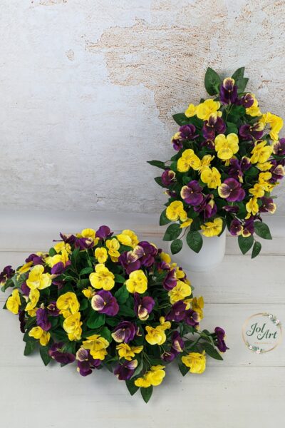 KOMPLET BRATKI: KOMPOZYCJA NA PŁYTĘ Z BUKIETEM DO WAZONU NA CMENTARZ