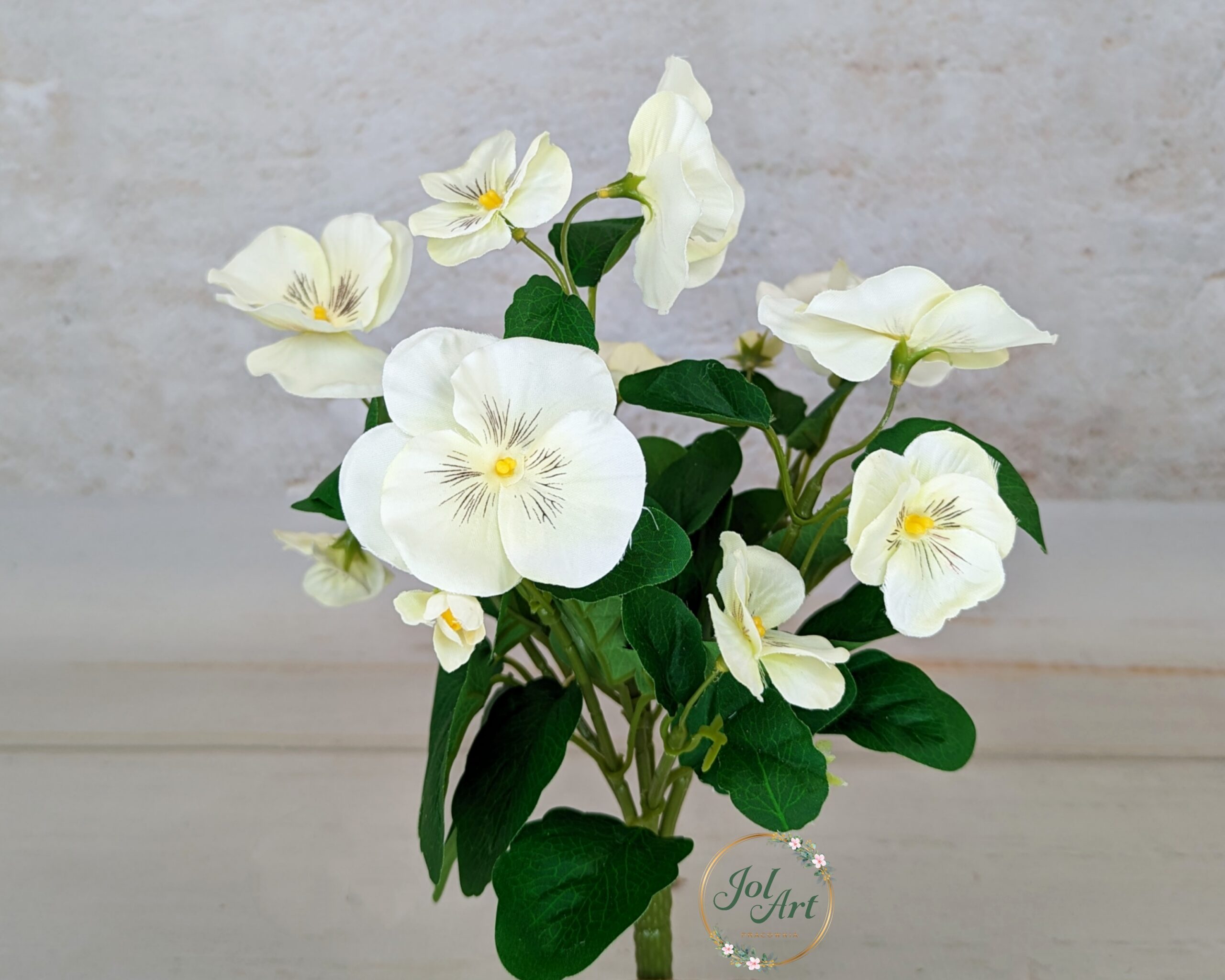 Bukiet bratek SUN418 WHITE 1 sztuka