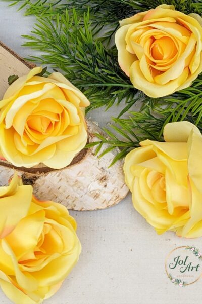 Róża wyrobowa MGHT GOLD YELLOW 12 sztuk