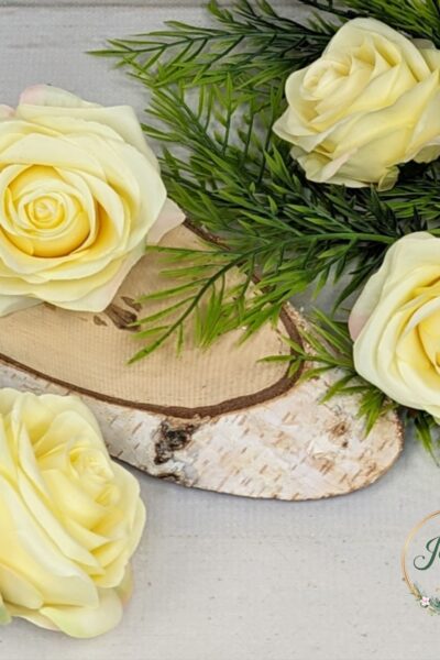 Róża wyrobowa SUN385 VANILLA 12 sztuk