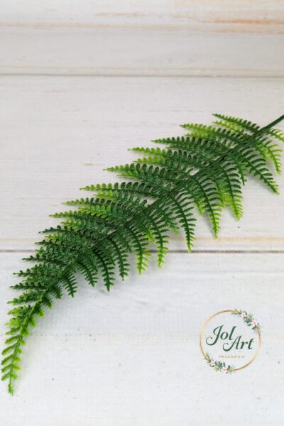 Liść paproci gałązka zielona sztuczna do kompozycji dekoracji 1 szt