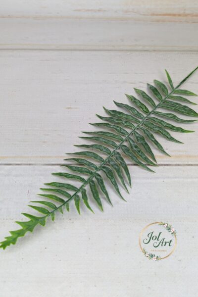 Liść paproci gałązka zielona sztuczna do kompozycji dekoracji 1 szt