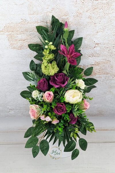 BUKIET DEKORACYJNY DO WAZONU NA CMENTARZ